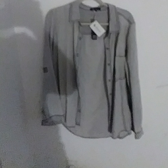 Velvet Heart Tops - Velvet heart Grey blouse